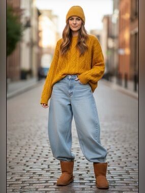 Wide Leg Flare Jeans in Light Blue - Women's